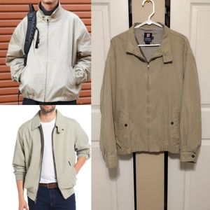 Vintage Ralph Lauren Chaps Harrington Bomber Beige Tan Men's Jacket